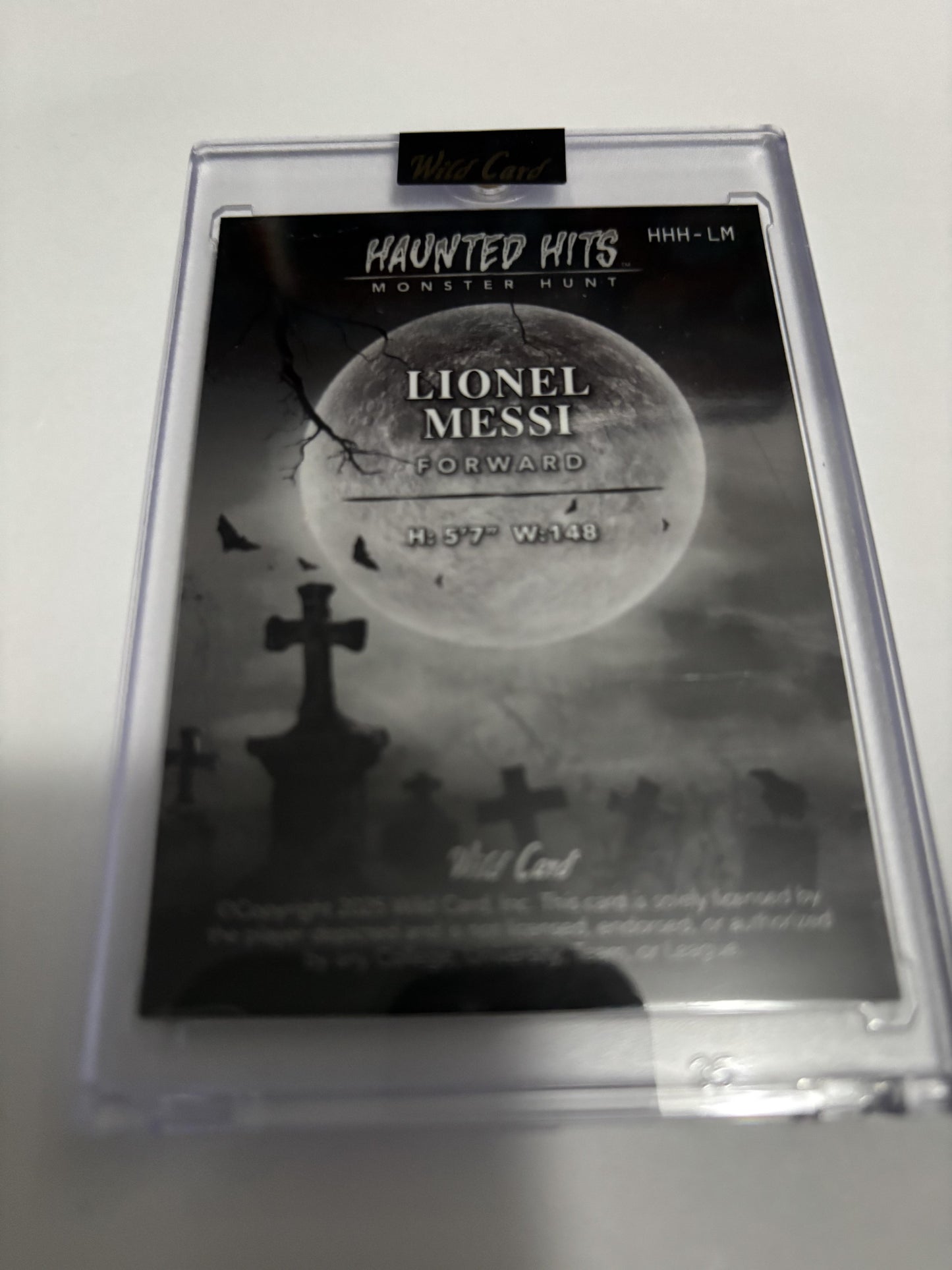 2025 Wild Card Haunted Hits Monster Hunt Lionel Messi Red Foil /2 Rare SSP