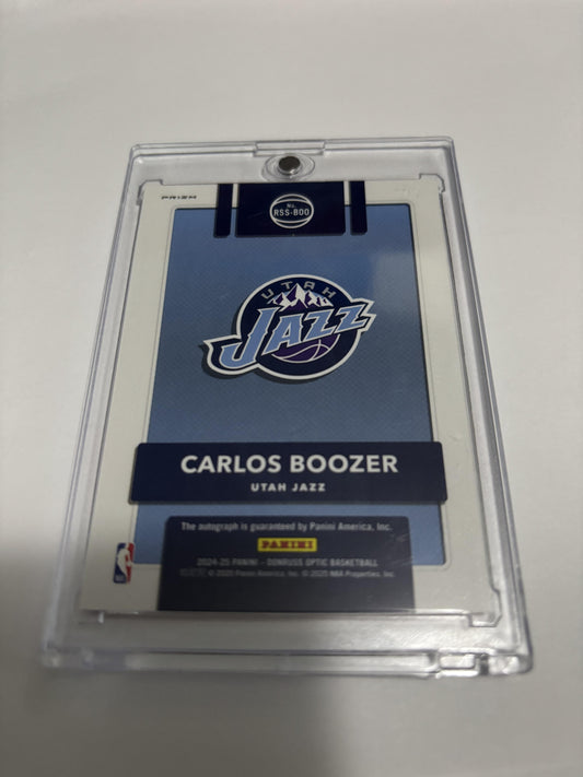 2024-25 Donruss Optic Retro Series Signatures Carlos Boozer Red Auto Jazz Rare
