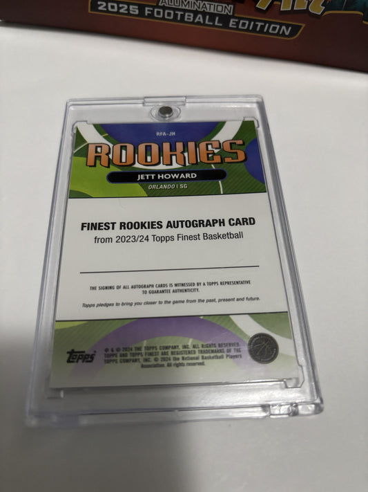2023-24 Topps Finest Jett Howard Rookie Autograph Gold Refractor /50 RC #RFA-JH