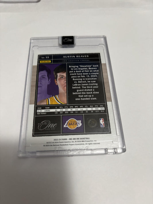 2023 Panini One and One Austin Reaves #33 Lakers High End Basketball