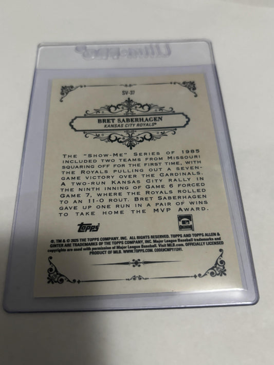 2025 Topps Allen & Ginter Bret Saberhagen Sweet Victory #SV-37 Royals