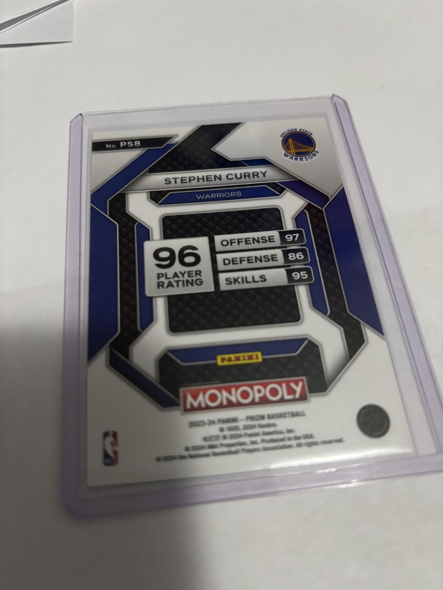 Stephen Curry 2023-24 Panini Prizm Monopoly #PS8 All-Star Warriors Insert