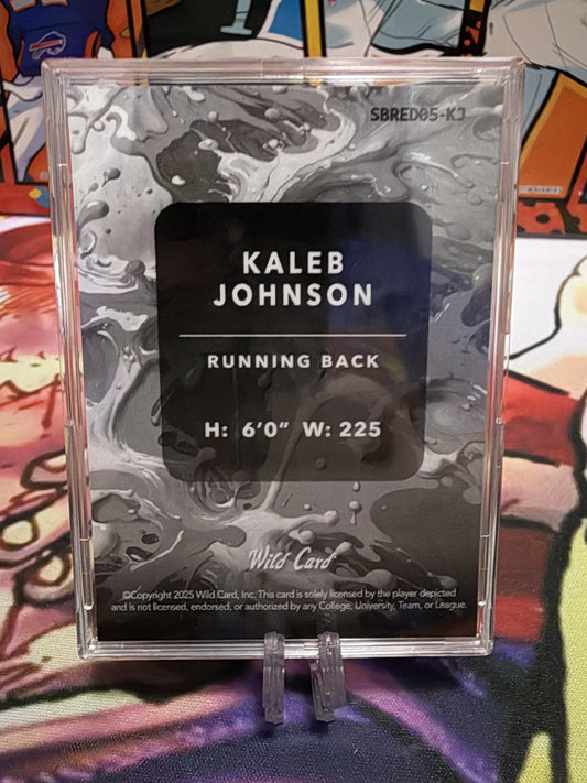 2025 Wild Card Splat Kaleb Johnson SSP 1/5 RC Iowa Hawkeyes Steelers
