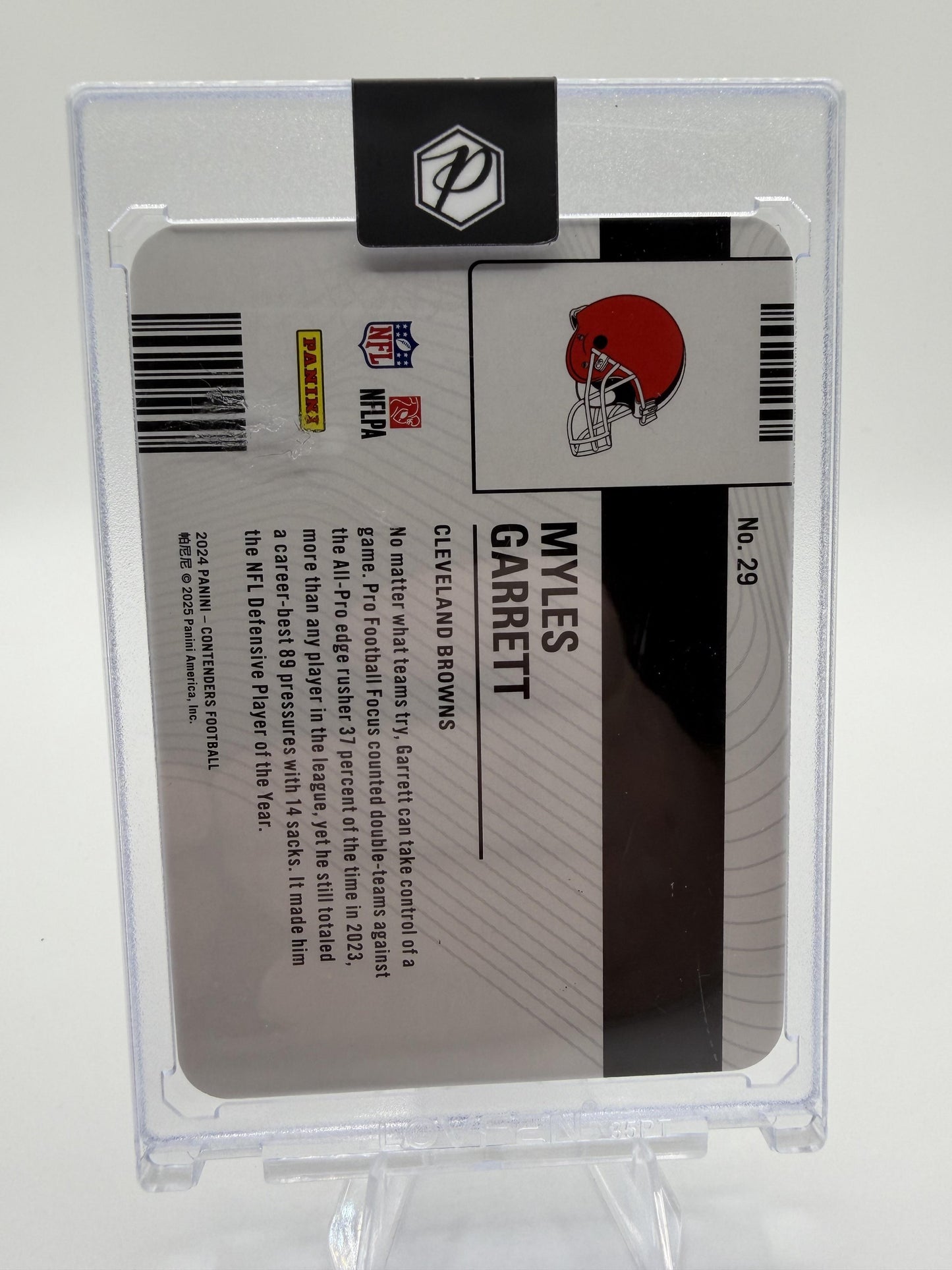 2024 Panini Contenders Myles Garrett License To Dominate SSP Insert Card