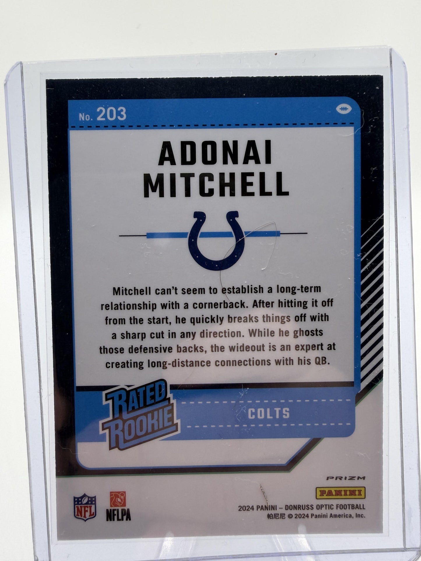 2024 Panini Donruss Optic Adonai Mitchell Card Rookie Rated Rookie Stars Rookie