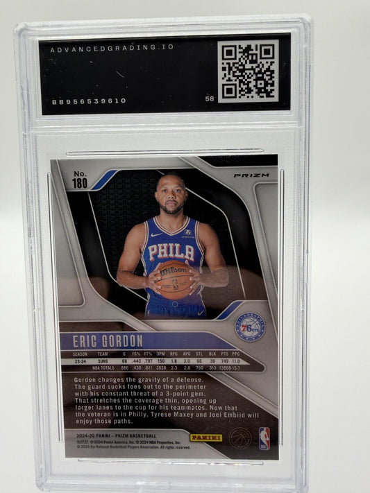 2024-25 Panini Prizm Eric Gordon Red White and Blue Prizm Card #180 MINT 9