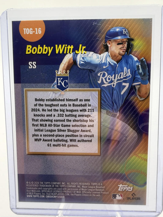 2026 Topps Bobby Witt Jr Titans of the Game #TOG-16 Royals Card Foil