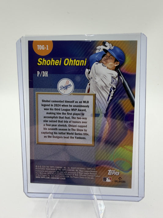 2026 Topps Shohei Ohtani Titans of the Game #TOG-1 Los Angeles Dodgers