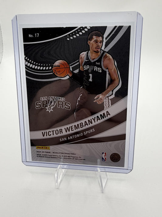2024-25 Panini Revolution Victor Wembanyama #17 Vortex Insert Spurs