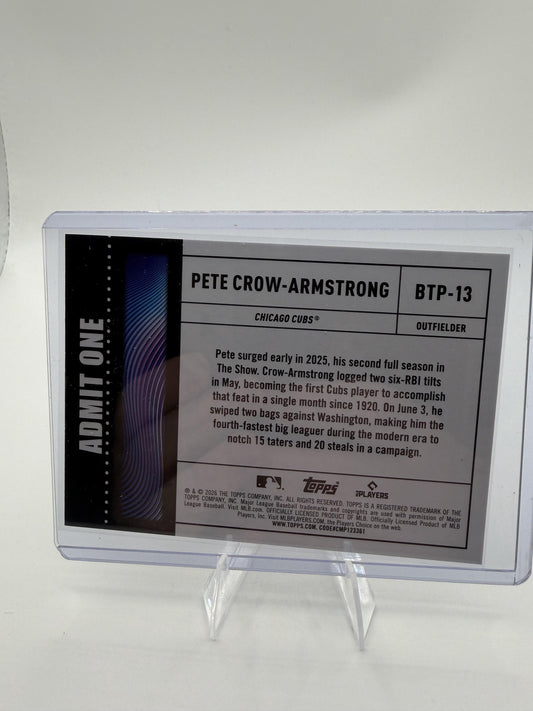 2026 Topps Pete Crow-Armstrong Big Ticket Insert Card #BTP-13 Chicago Cubs