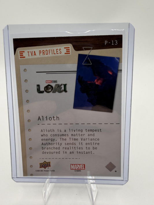 2023 Upper Deck Marvel Loki TVA Profiles Alioth P-13 Insert Card