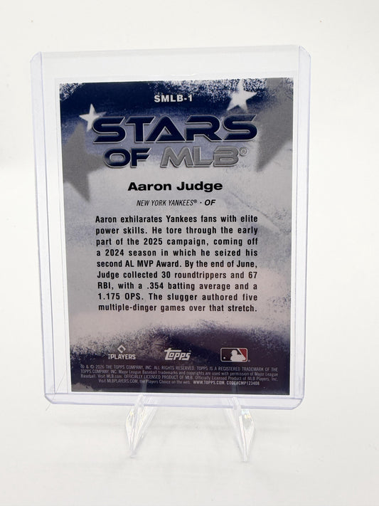 2025 Topps Aaron Judge Stars of MLB Insert Baseball Card #SMLB-1