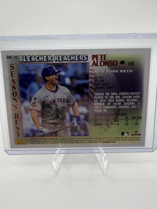 2025 Topps Pete Alonso Bleacher Reachers #BR-10 New York Mets Baseball Card