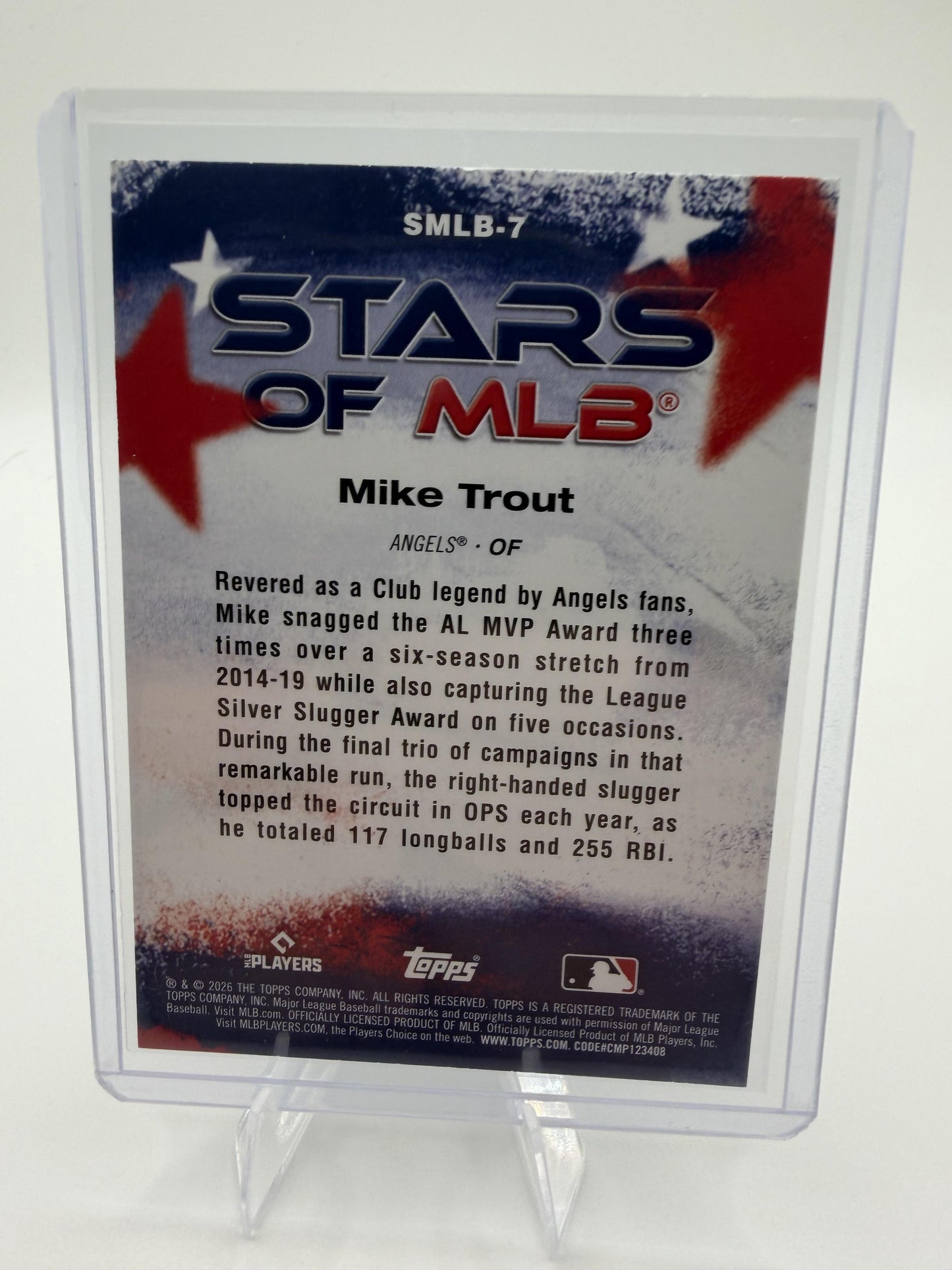 Series 1 #SMLB-7 Mike Trout Stars of MLB