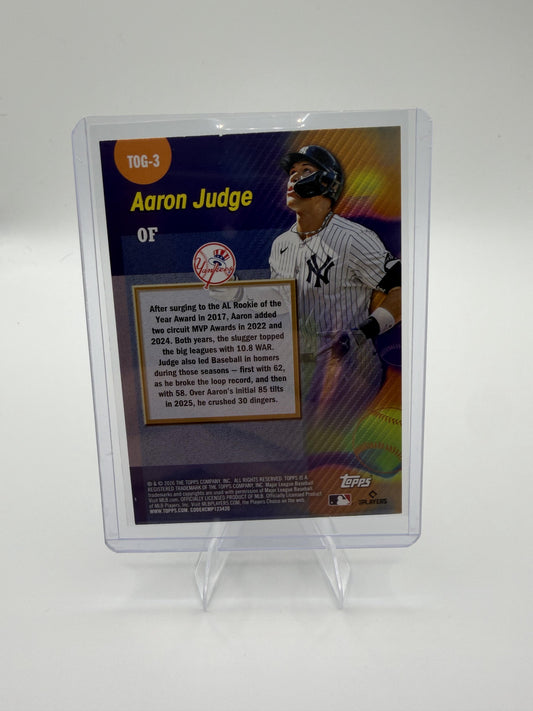 2026 Topps Aaron Judge Titans of the Game Insert Card #TOG-3 Yankees