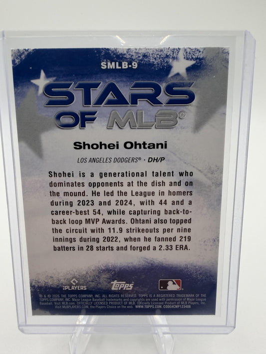 2026 Topps Series 1 Shohei Ohtani Stars of MLB Card #SMLB-9 Dodgers