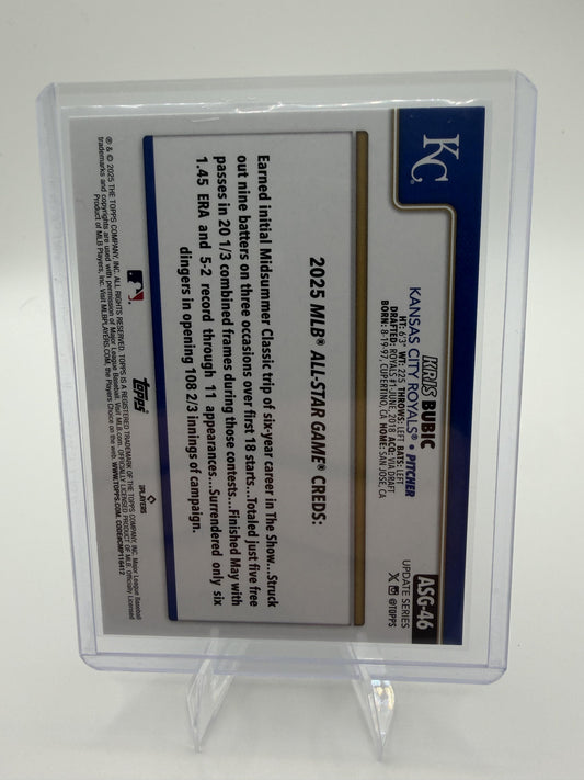 2025 Topps Update Kris Bubic Card #ASG-46 All-Star Game ASG Rainbow Foil