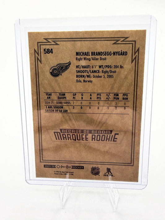 2025-26 O-Pee-Chee Michael Brandsegg-Nygard Card Retro