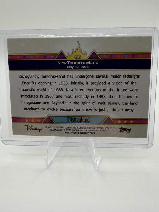 2025 Topps Disneyland 70th New Tomorrowland #98 Rainbow Foil