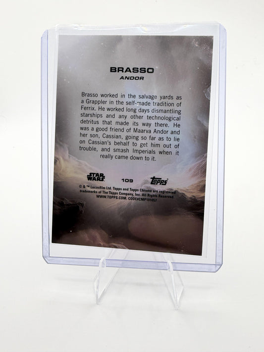 2025 Topps Chrome Star Wars Brasso #109 Raywave Refractor Andor MCU