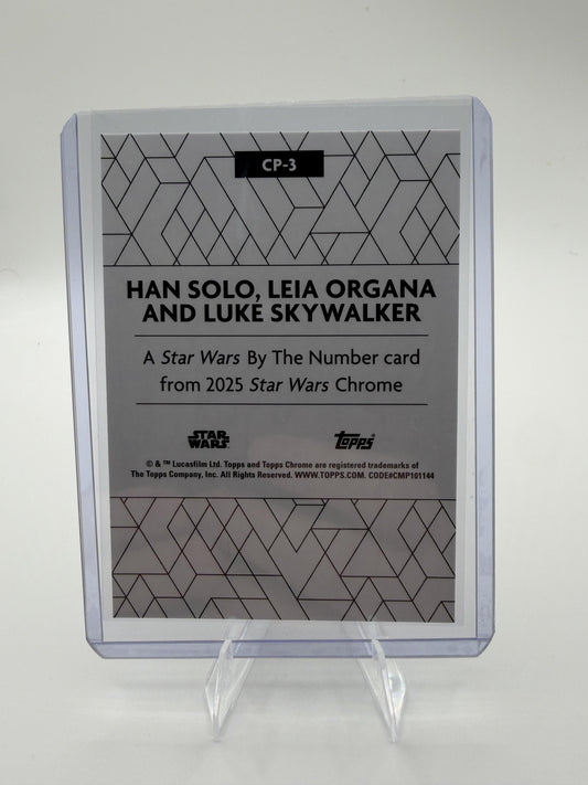 2025 Topps Chrome Star Wars Card Star Wars By the Number
