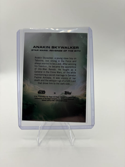 2025 Topps Chrome Star Wars Anakin Skywalker #3 ROTS