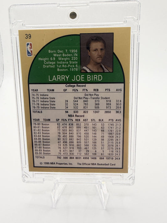 1990-91 Hoops Larry Bird Card - Age showing on edges a little