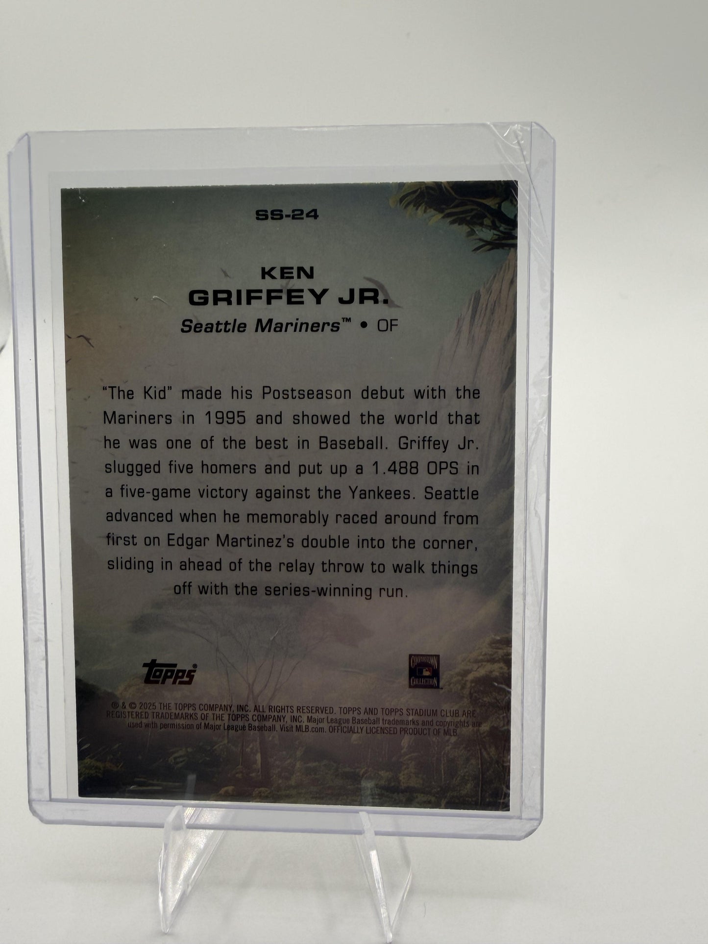 2025 Stadium Club Ken Griffey Jr. Savage Sluggers #SS-24 Mariners Rainbow Foil