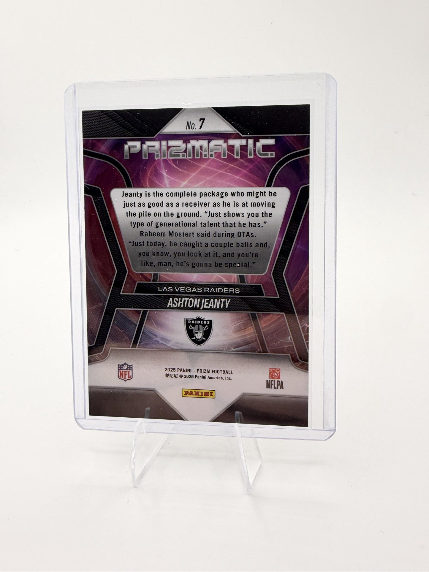 2025 Panini Prizm #7 Ashton Jeanty Prizmatic