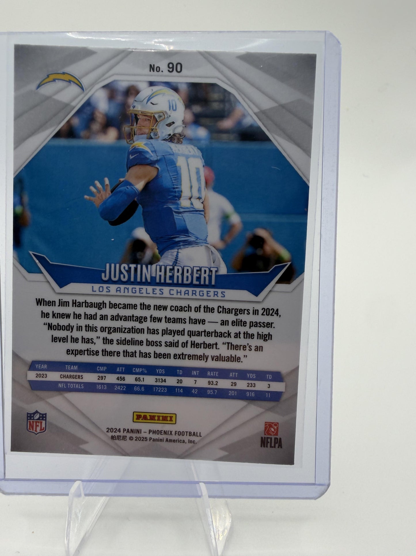 2024 Panini Phoenix JUSTIN HERBERT Purple Parallel #90 LA Chargers QB SP