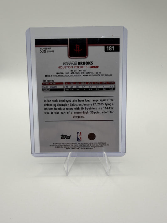 2025 Topps Dillon Brooks #181 Season Tip-Off Parallel Houston Rockets