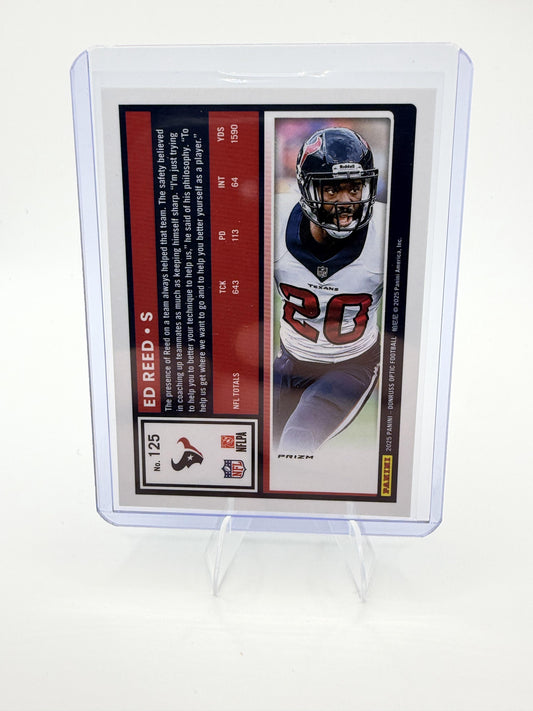 2025 Donruss Optic Ed Reed Houston Texans Blue Stars Prizm Parallel #125