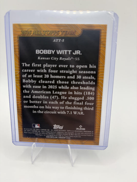 2026 Topps Bobby Witt Jr. Card 2025 All Topps Team Kansas City Royals #ATT-5