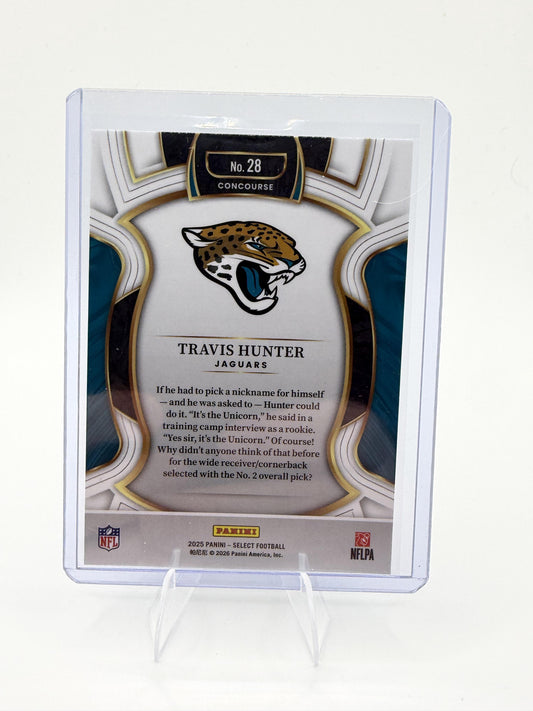 2025 Panini Select Travis Hunter Card Jacksonville Jaguars #28