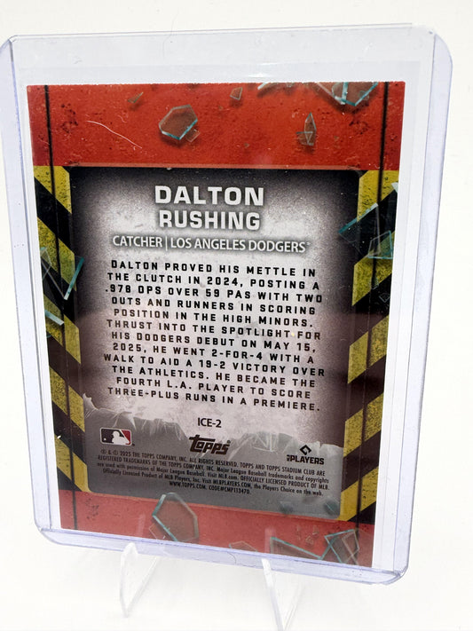 2025 Stadium Club Dalton Rushing Card In Case of Emergency Dodgers #ICE-2