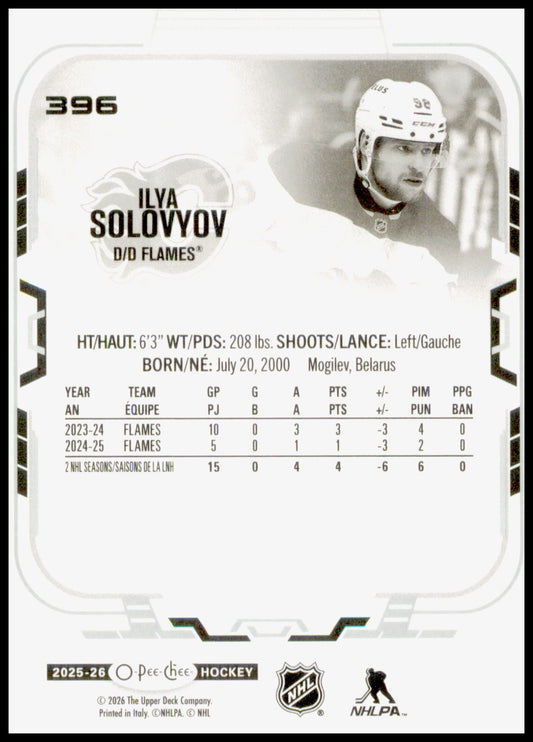 2025-26 O-Pee-Chee #396 Ilya Solovyov