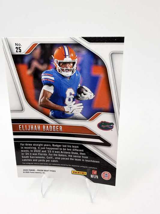 2025 Panini Prizm Draft Picks #25 Elijhah Badger