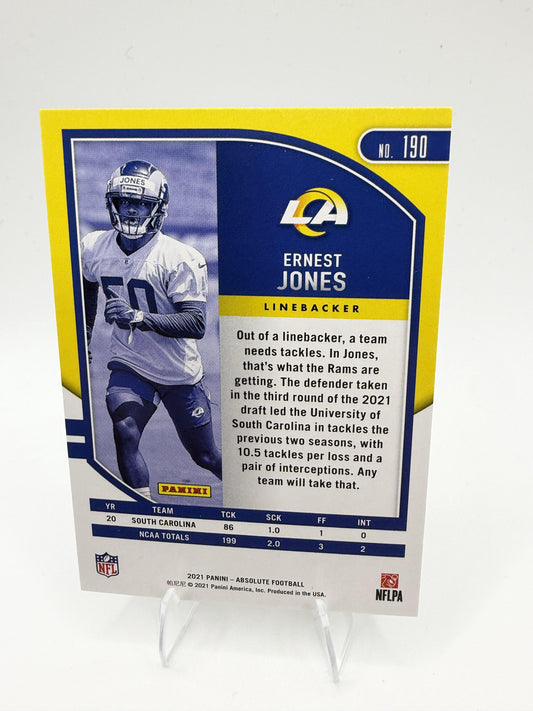 2021 Panini Absolute #190 Ernest Jones Retail