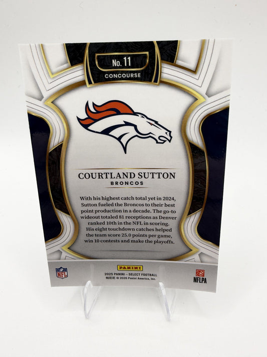 2025 Panini Select #11 Courtland Sutton