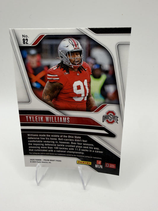 2025 Panini Prizm Draft Picks #82 Tyleik Williams