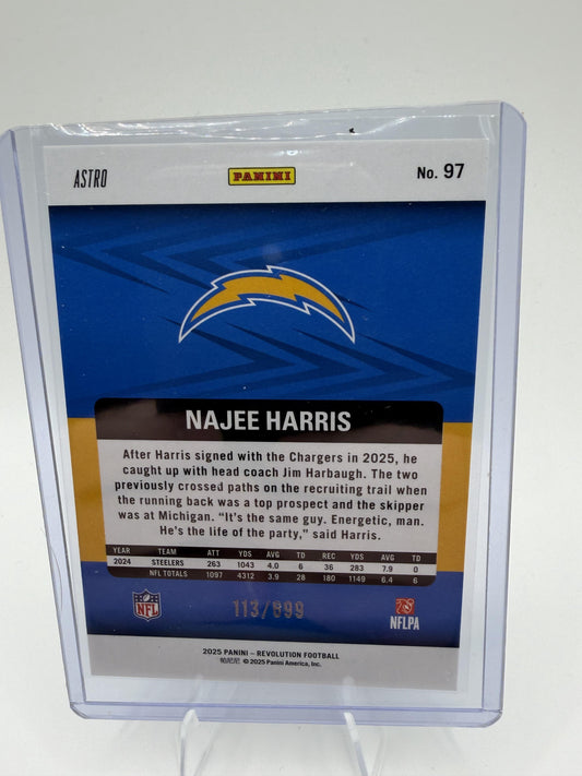 2025 Panini Revolution #97 Najee Harris Blue Astro