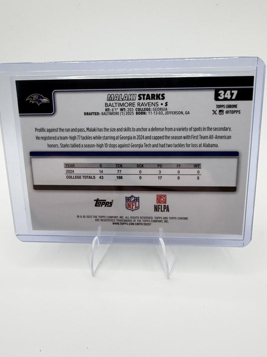 2025 Topps Chrome #347 Malaki Starks