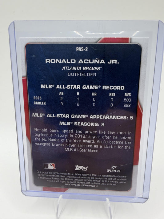 2026 Topps #PAS-2 Ronald Acuna Jr. Perennial All Stars