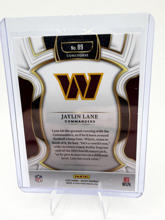 2025 Panini Select #89 Jaylin Lane