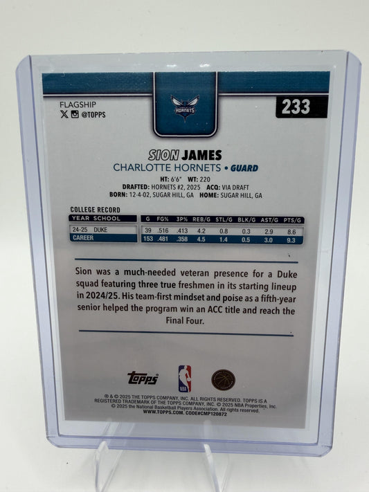 2025-26 Topps #233 Sion James