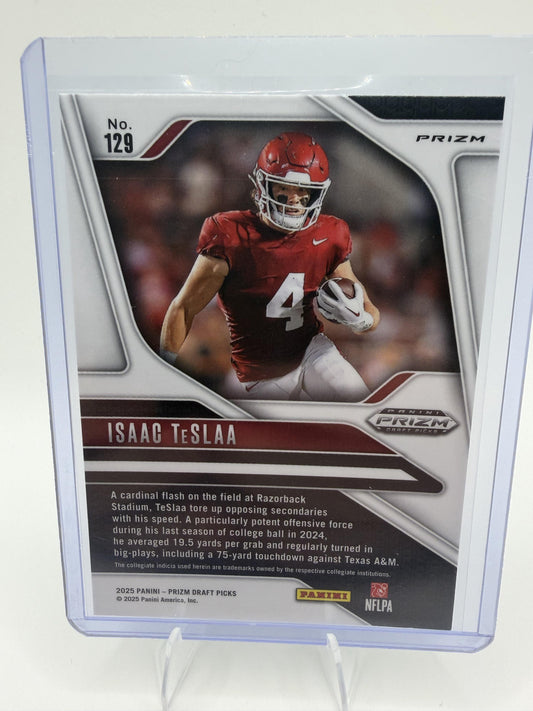 2025 Panini Prizm Draft Picks #129 Isaac TeSlaa Prizms Green