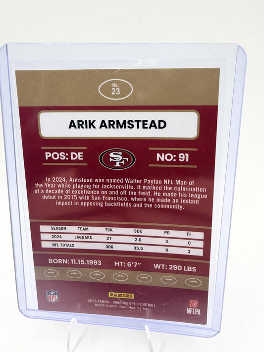 2025 Donruss Optic #23 Arik Armstead 2015 Retro