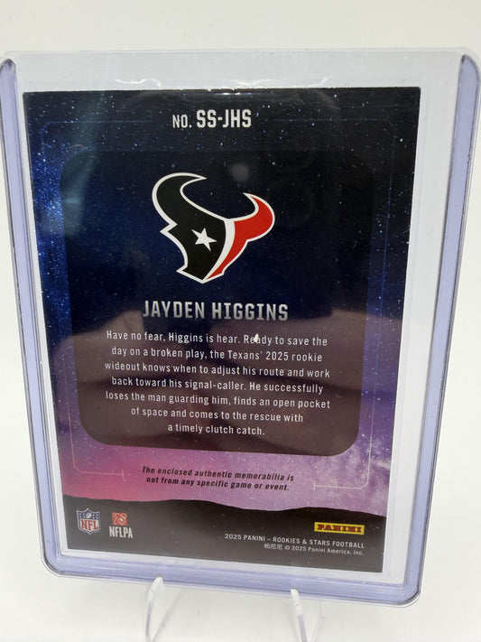 2025 Panini Rookies & Stars #SS-JHS Jayden Higgins Star Search