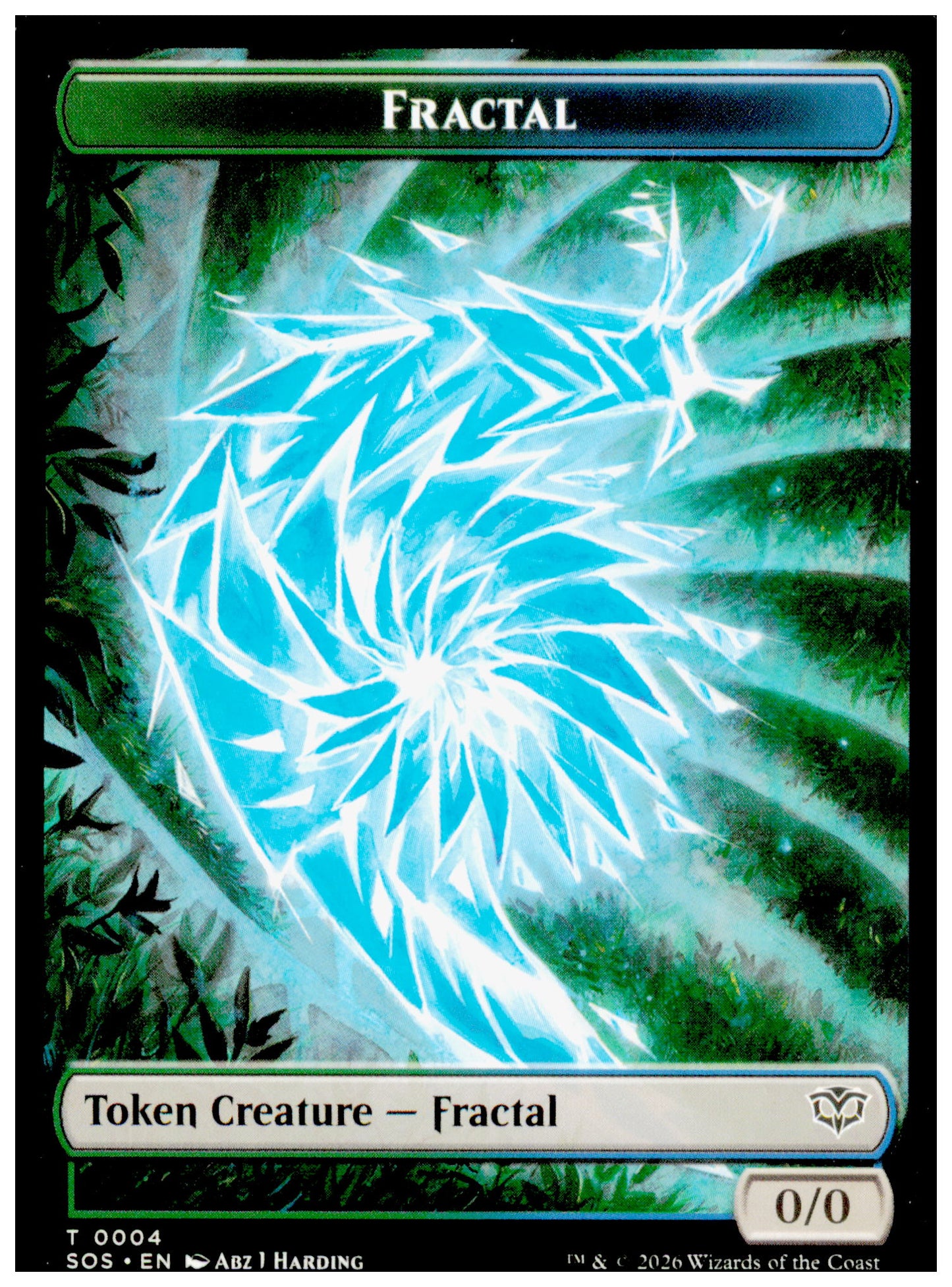 MTG Secrets of Strixhaven Token Lot Elemental T0002 Fractal T0004 SOS 2026 NM
