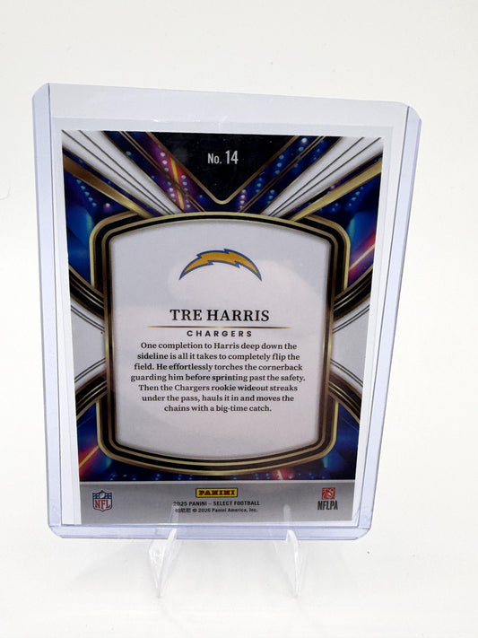 2025 Panini Select Tre Harris Card Select Future Los Angeles Chargers #14